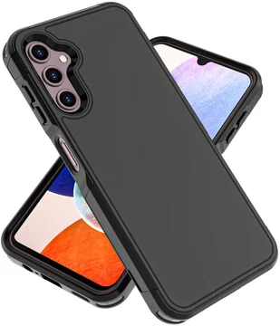Samsung Galaxy A14 Hoesje Dual-Layer Hybride Back Cover met MagSafe Zwart