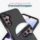Samsung Galaxy A14 Hoesje Dual-Layer Hybride Back Cover met MagSafe Zwart afbeelding 4