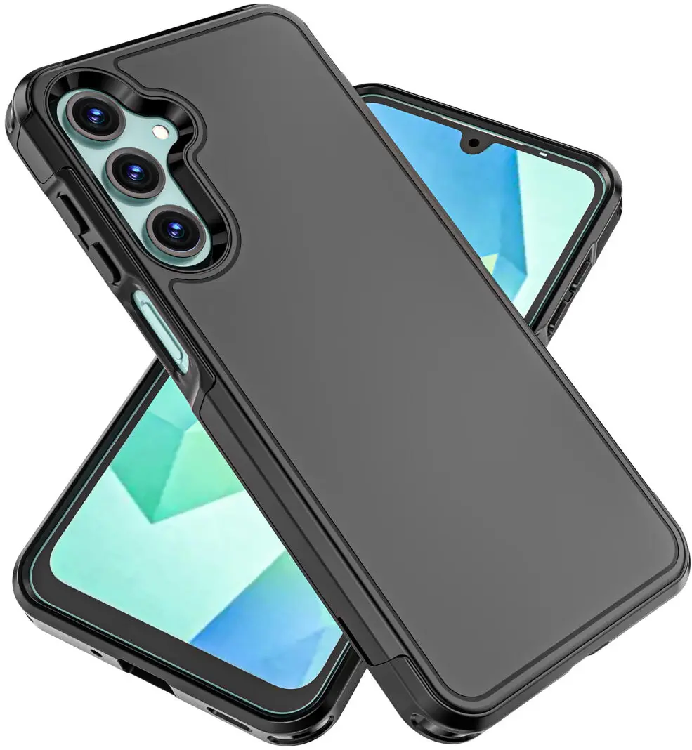 Samsung Galaxy A16 Hoesje Dual-Layer Hybride Back Cover met MagSafe Zwart afbeelding 1
