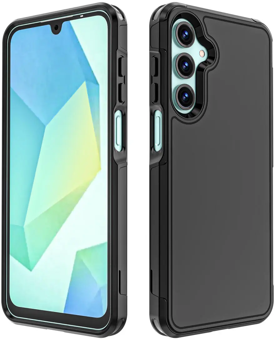 Samsung Galaxy A16 Hoesje Dual-Layer Hybride Back Cover met MagSafe Zwart afbeelding 8