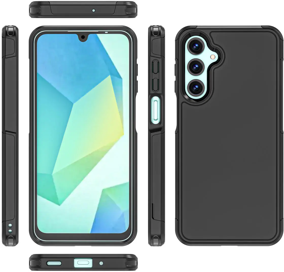 Samsung Galaxy A16 Hoesje Dual-Layer Hybride Back Cover met MagSafe Zwart afbeelding 9
