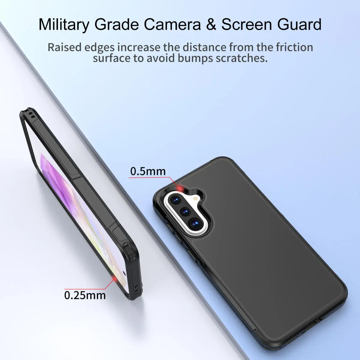 Samsung Galaxy A36 Hoesje Dual-Layer Hybride Back Cover met MagSafe Zwart afbeelding 7