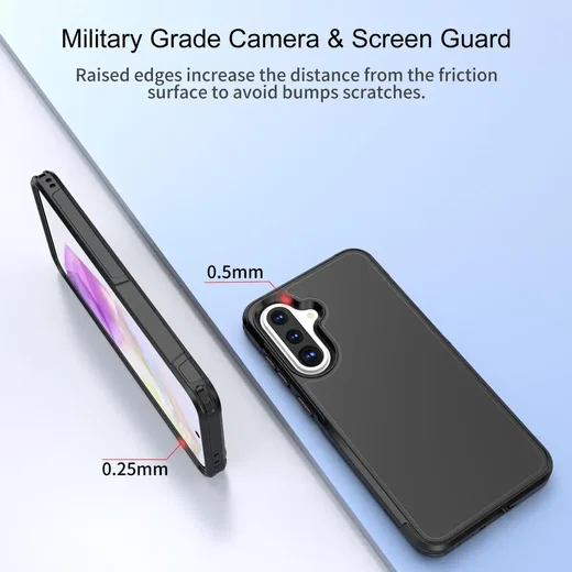 Samsung Galaxy A36 Hoesje Dual-Layer Hybride Back Cover met MagSafe Zwart afbeelding 7