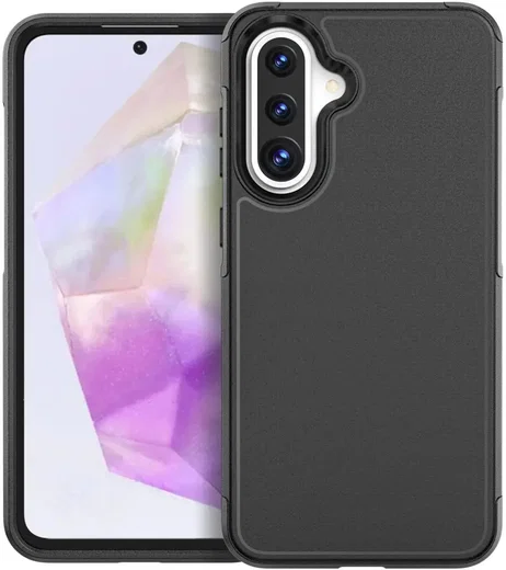 Samsung Galaxy A36 Hoesje Dual-Layer Hybride Back Cover met MagSafe Zwart afbeelding 9