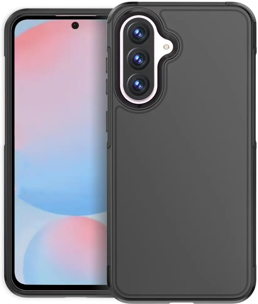 Samsung Galaxy A56 Hoesje Dual-Layer Hybride Back Cover met MagSafe Zwart afbeelding 6