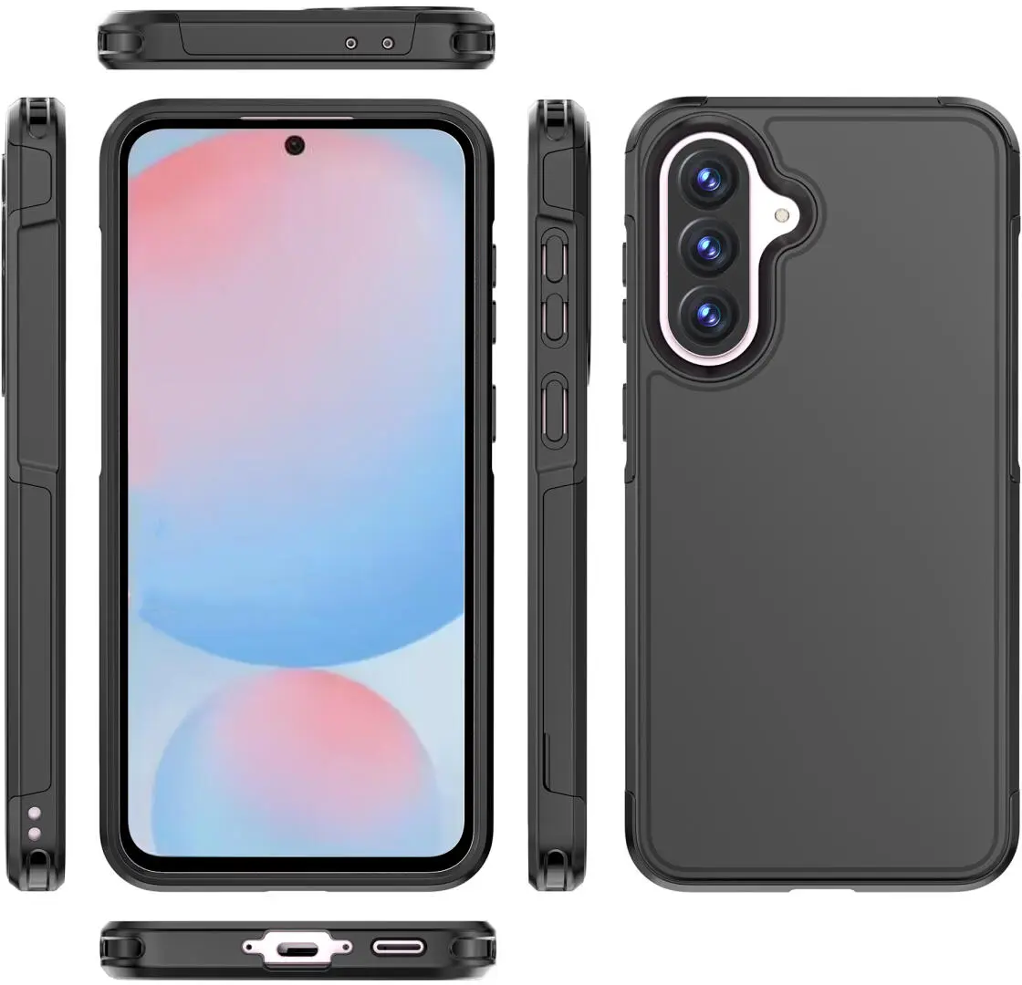 Samsung Galaxy A56 Hoesje Dual-Layer Hybride Back Cover met MagSafe Zwart afbeelding 8