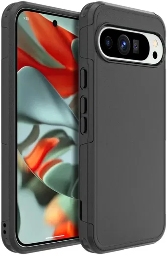 Google Pixel 9 Pro XL Hoesje Dual-Layer Hybride Back Cover met MagSafe Zwart afbeelding 7