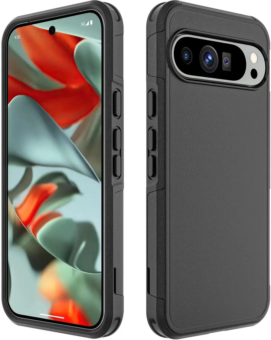 Google Pixel 9 Pro XL Hoesje Dual-Layer Hybride Back Cover met MagSafe Zwart afbeelding 9