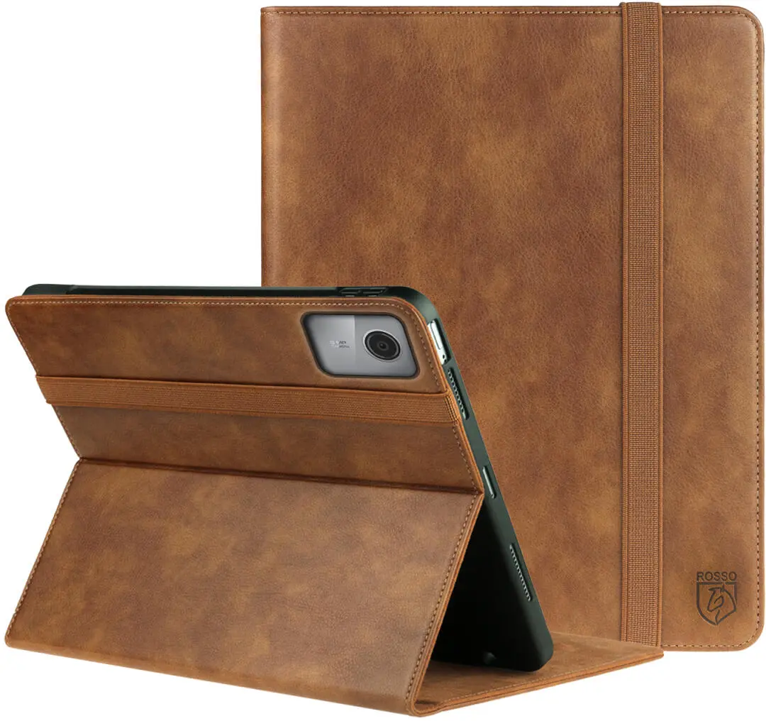 Rosso Element Lenovo Tab M11 Hoes Book Case Bruin afbeelding 1