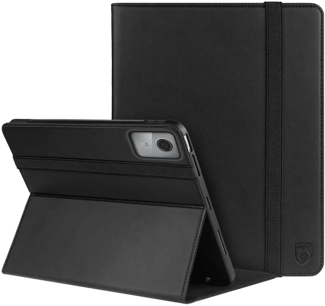 Rosso Element Lenovo Tab M11 Hoes Book Case Zwart afbeelding 1