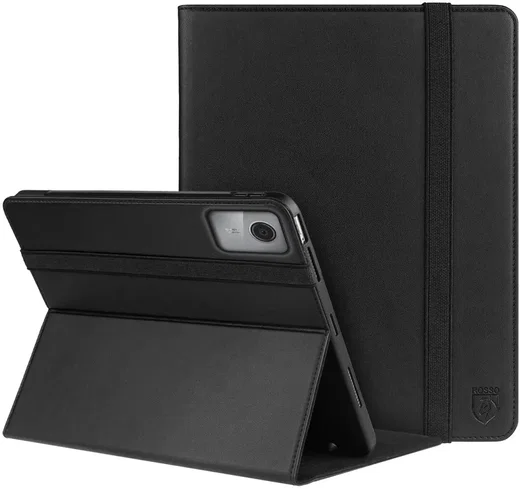 Rosso Element Lenovo Tab M11 Hoes Book Case Zwart afbeelding 1