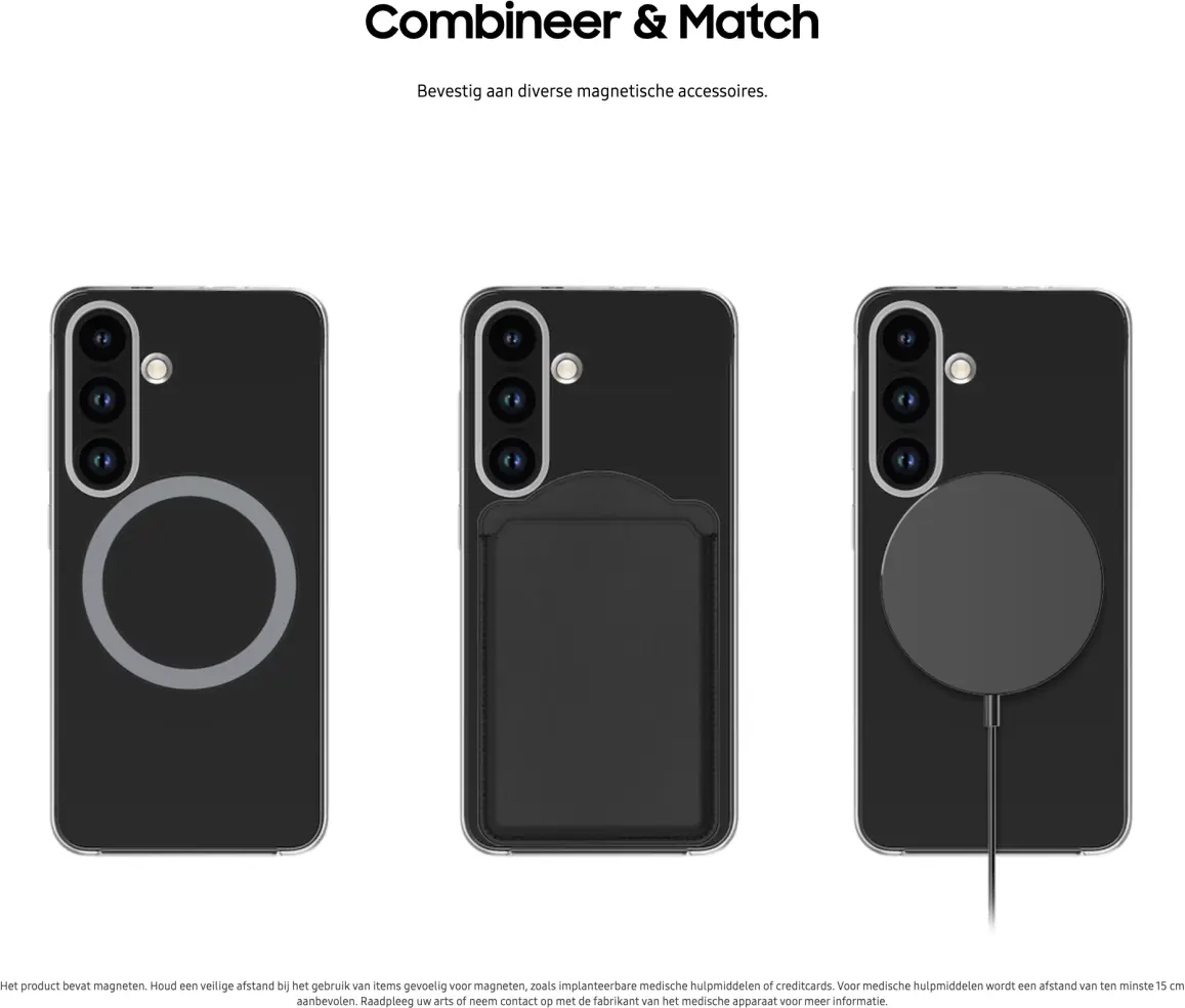 Origineel Samsung Galaxy S25 Hoesje Clear Magnet Case Transparant afbeelding 6