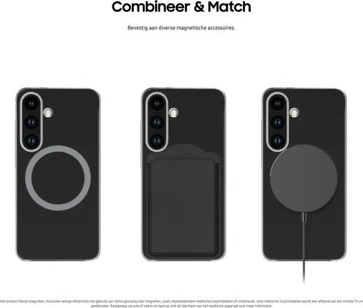 Origineel Samsung Galaxy S25 Hoesje Clear Magnet Case Transparant afbeelding 6