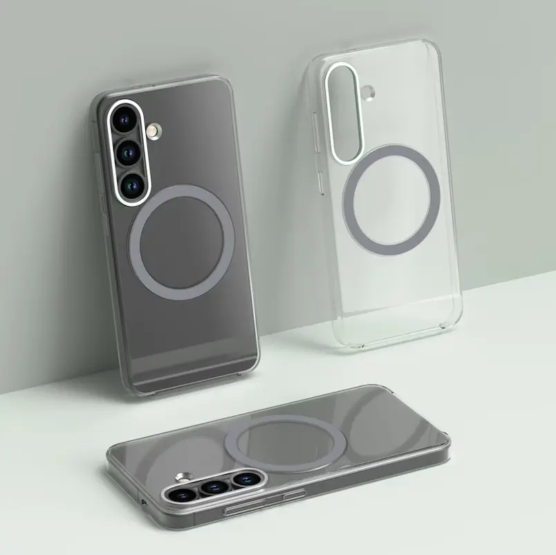 Origineel Samsung Galaxy S25 Hoesje Clear Magnet Case Transparant afbeelding 7