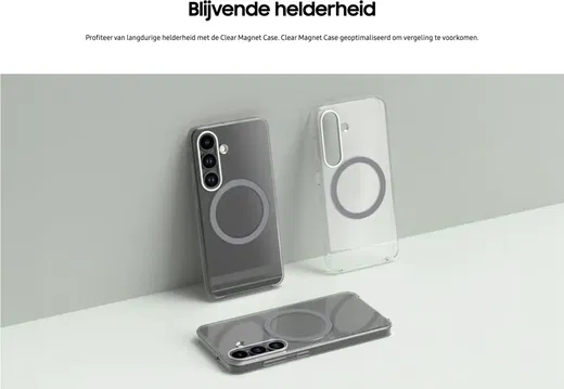 Origineel Samsung Galaxy S25 Hoesje Clear Magnet Case Transparant afbeelding 5