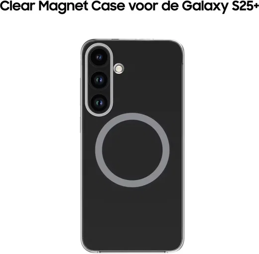 Origineel Samsung Galaxy S25 Plus Hoesje Clear Magnet Case Transparant afbeelding 3