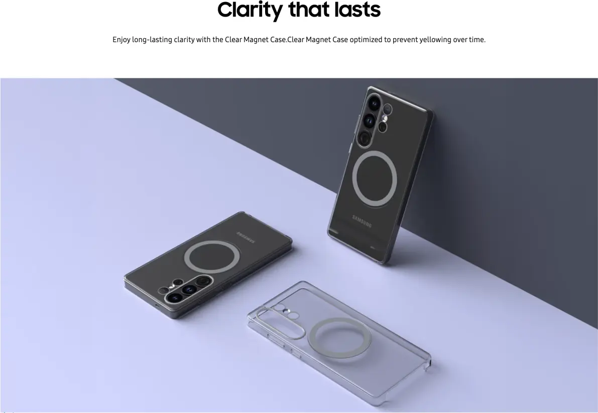 Origineel Samsung Galaxy S25 Ultra Hoesje Clear Magnet Case Transparant afbeelding 6