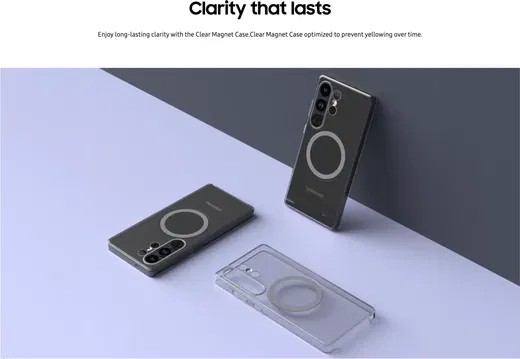 Origineel Samsung Galaxy S25 Ultra Hoesje Clear Magnet Case Transparant afbeelding 6