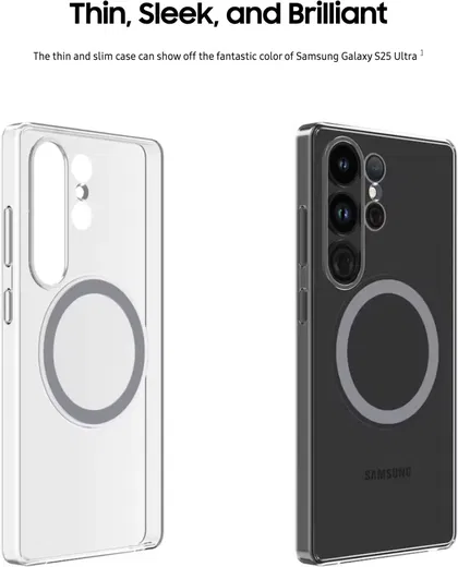 Origineel Samsung Galaxy S25 Ultra Hoesje Clear Magnet Case Transparant afbeelding 4