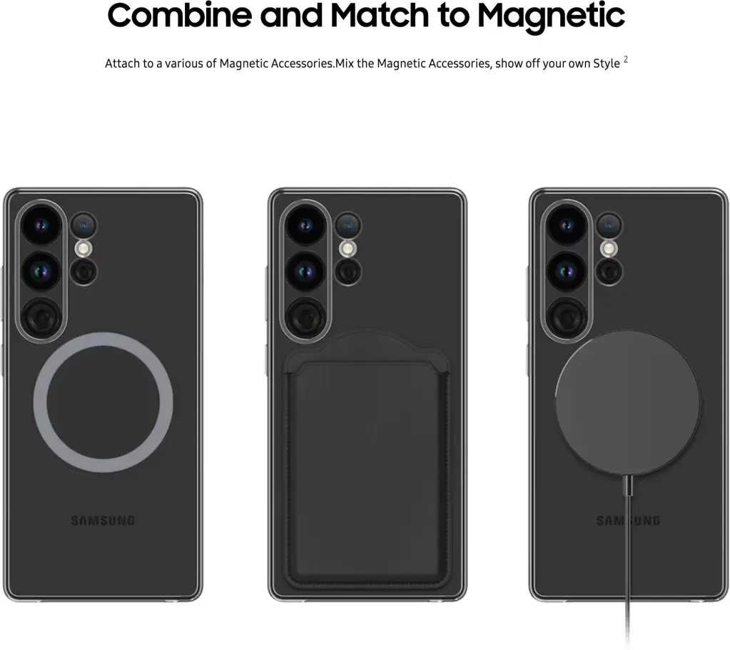 Origineel Samsung Galaxy S25 Ultra Hoesje Clear Magnet Case Transparant afbeelding 5