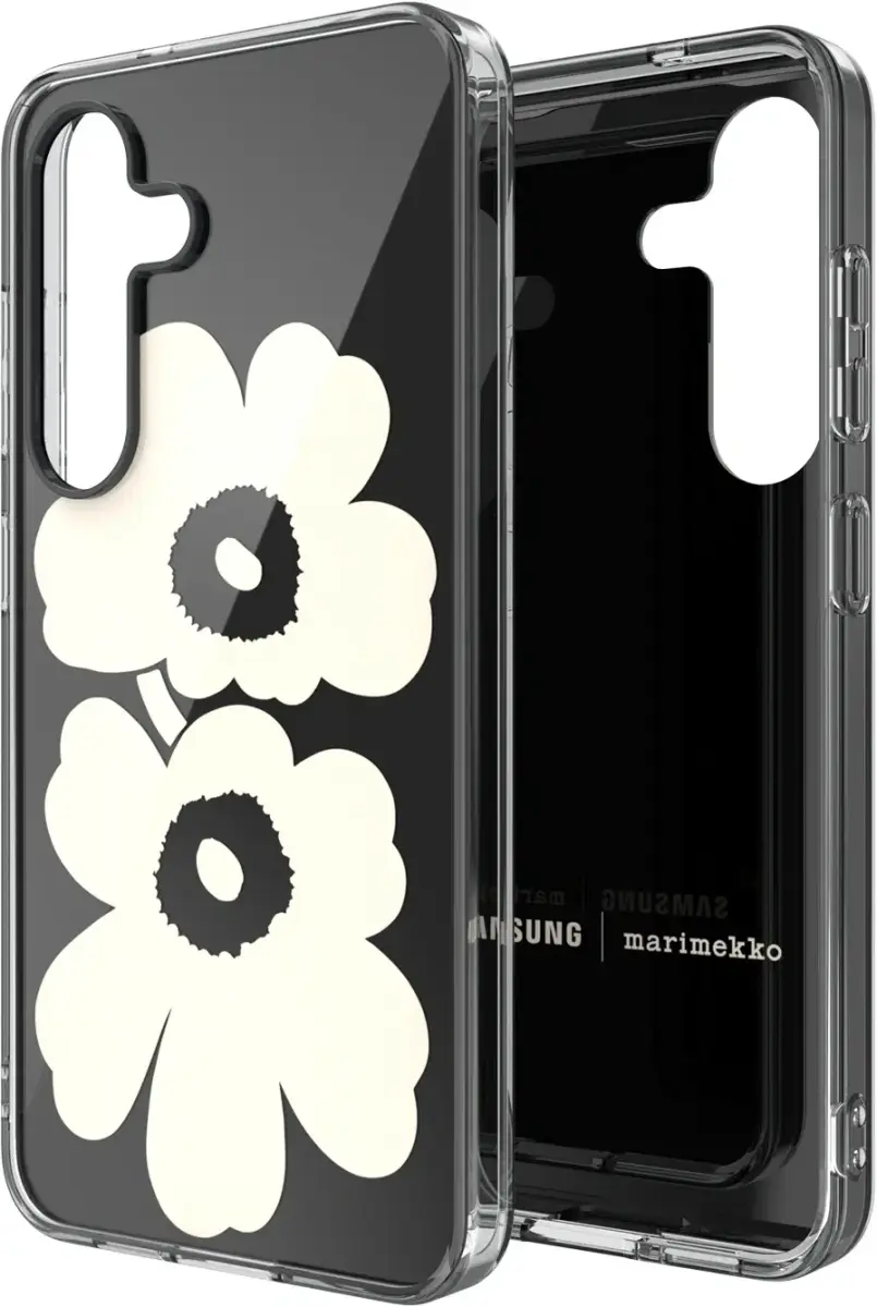 Origineel Samsung Galaxy S25 Hoesje Unikko Hybrid Case Zwart/Cream afbeelding 2