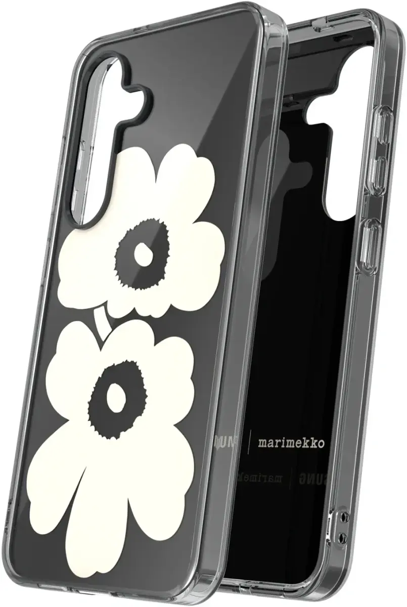 Origineel Samsung Galaxy S25 Hoesje Unikko Hybrid Case Zwart/Cream afbeelding 4