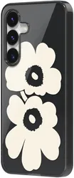Origineel Samsung Galaxy S25 Hoesje Unikko Hybrid Case Zwart/Cream afbeelding
