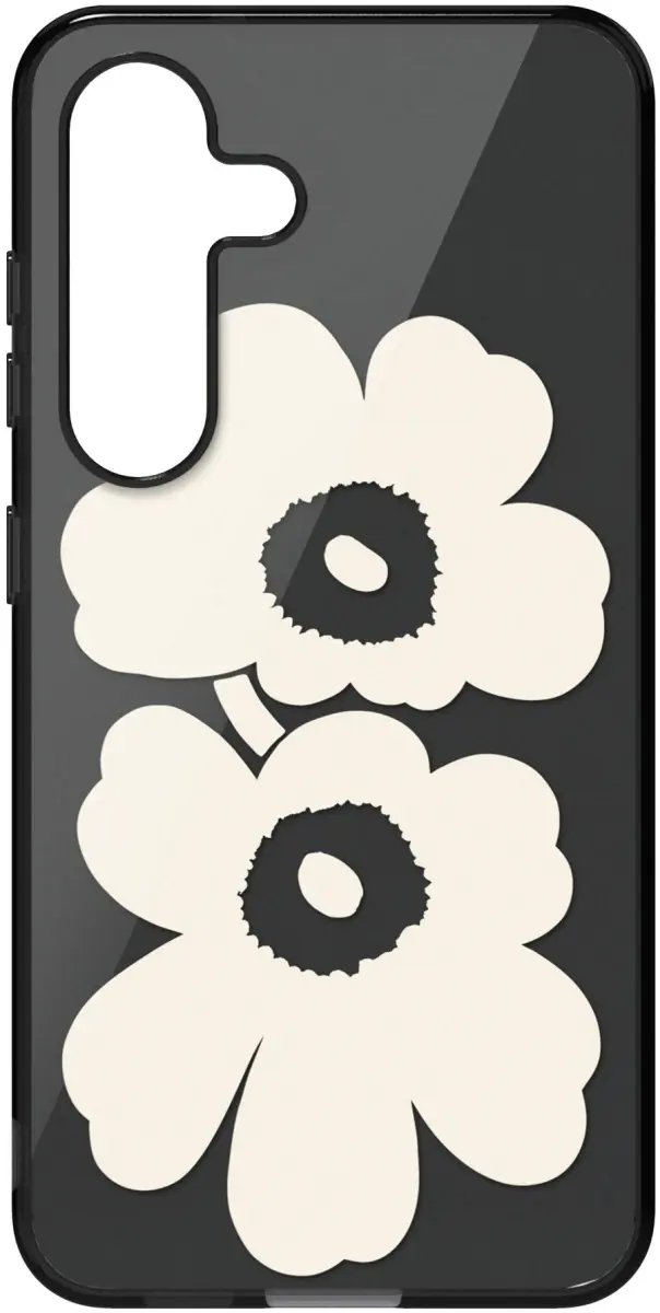 Origineel Samsung Galaxy S25 Hoesje Unikko Hybrid Case Zwart/Cream afbeelding 7