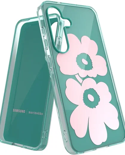 Origineel Samsung Galaxy S25 Plus Hoesje Unikko Hybrid Case Groen/Roze afbeelding 3