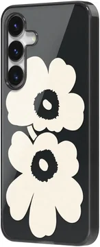 Origineel Samsung Galaxy S25 Plus Hoesje Unikko Hybrid Case Zwart/Cream
