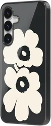 Origineel Samsung Galaxy S25 Plus Hoesje Unikko Hybrid Case Zwart/Cream afbeelding