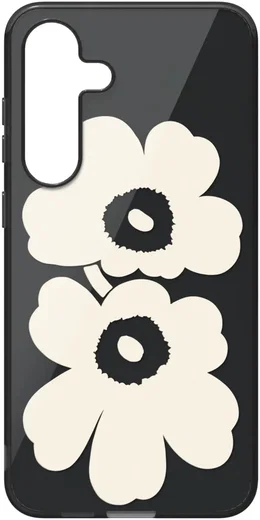 Origineel Samsung Galaxy S25 Plus Hoesje Unikko Hybrid Case Zwart/Cream afbeelding 6