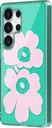 Origineel Samsung Galaxy S25 Ultra Hoesje Unikko Hybrid Case Groen/Roze