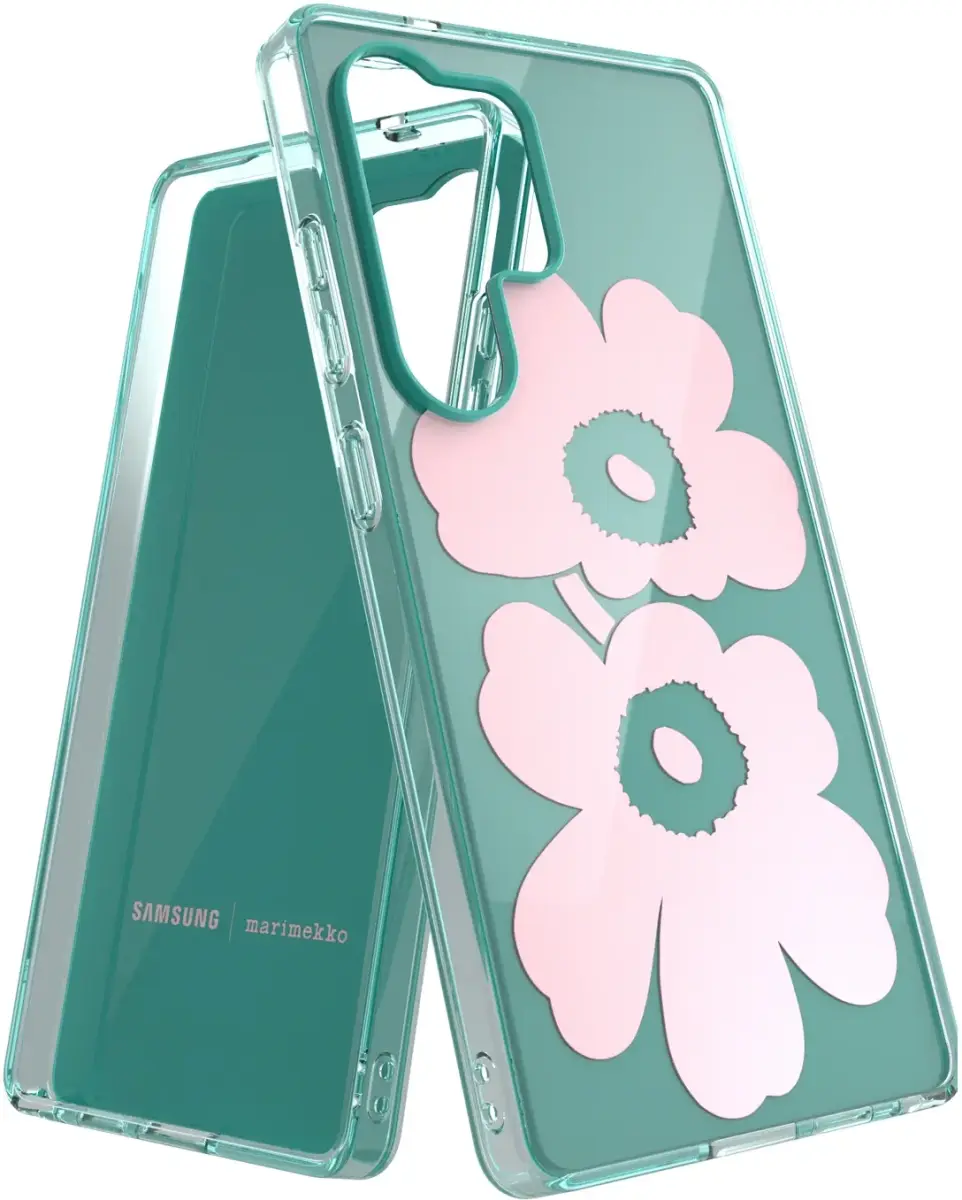 Origineel Samsung Galaxy S25 Ultra Hoesje Unikko Hybrid Case Groen/Roze afbeelding 3
