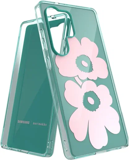 Origineel Samsung Galaxy S25 Ultra Hoesje Unikko Hybrid Case Groen/Roze afbeelding 3