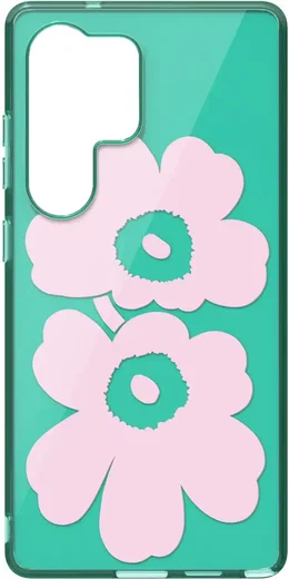 Origineel Samsung Galaxy S25 Ultra Hoesje Unikko Hybrid Case Groen/Roze afbeelding 4