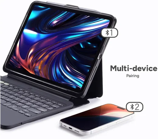 ZAGG Pro Keys 2 iPad Air 11(24/25/26) / Air 10.9(22/20) Toetsenbord Hoes Zwart afbeelding 4