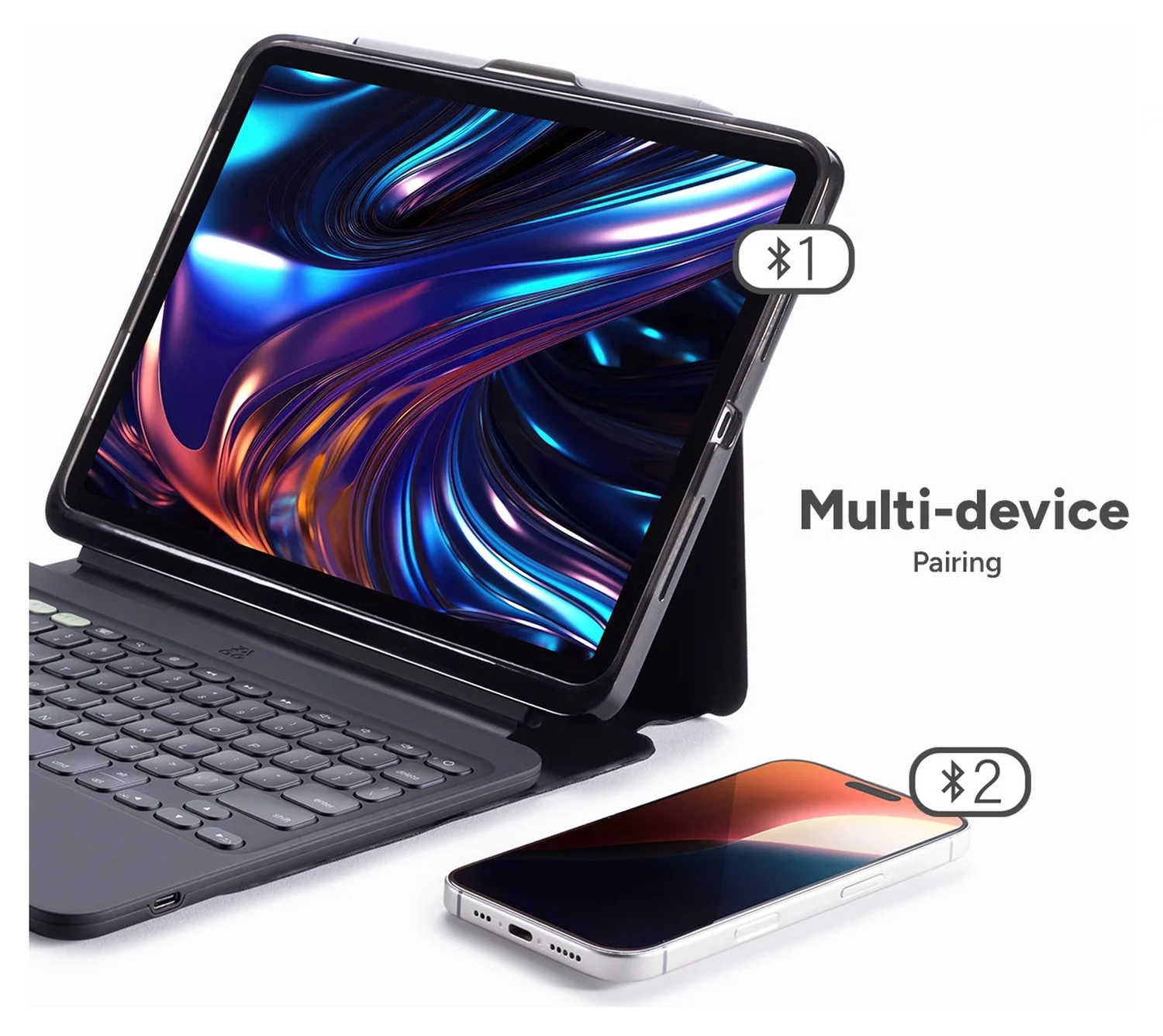 ZAGG Pro Keys 2 iPad Pro 11 (2024/2025) Toetsenbord Hoes Book Case QWERTZ Zwart afbeelding 5