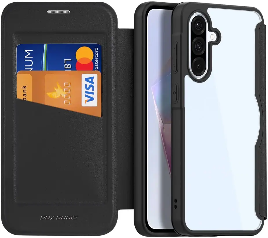 Dux Ducis Samsung Galaxy A36/ A56 Book Case - Zwart - Skin X hoesje - Zwart afbeelding 1