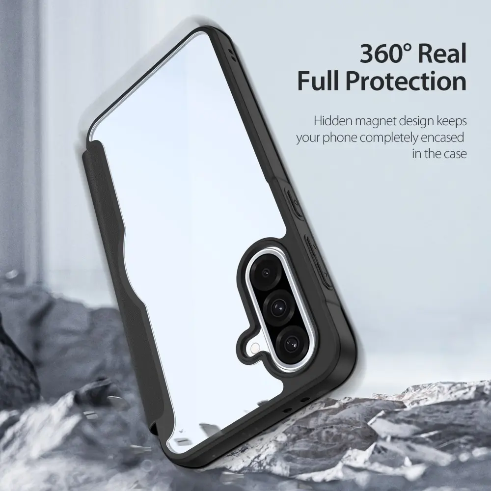 Dux Ducis Samsung Galaxy A36/ A56 Book Case - Zwart - Skin X hoesje - Zwart afbeelding 8