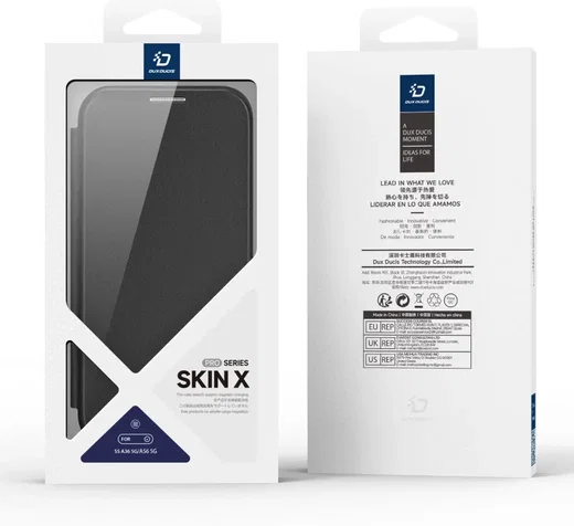 Dux Ducis Samsung Galaxy A36/ A56 Book Case - Zwart - Skin X hoesje - Zwart afbeelding 9