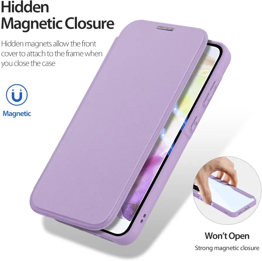 Dux Ducis Skin X Series Samsung Galaxy A36 / A56 Hoesje Book Case Roze afbeelding 3