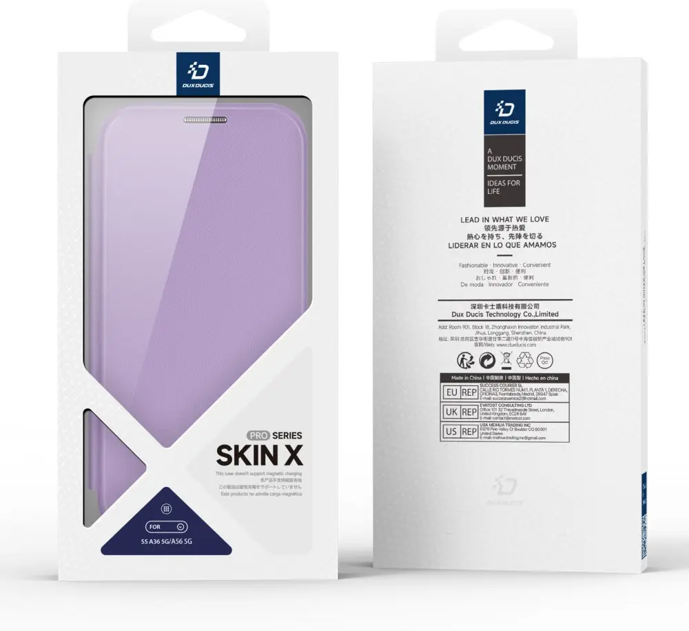 Dux Ducis Skin X Series Samsung Galaxy A36 / A56 Hoesje Book Case Roze afbeelding 9