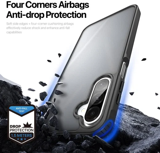 Dux Ducis Yind Samsung Galaxy A26 Hoesje Back Cover Matte Zwart afbeelding 3