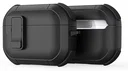 Dux Ducis PECP Apple AirPods Pro 1 / 2 Hoesje met Aluminum Haak Zwart
