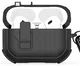 Dux Ducis PECP Apple AirPods Pro 1 / 2 Hoesje met Aluminum Haak Zwart afbeelding 2