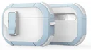 Dux Ducis PECP Apple AirPods Pro 1 / 2 Hoesje met Aluminum Haak Wit Blauw