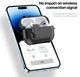 Dux Ducis PECP Apple AirPods Pro 1 / 2 Hoesje met Aluminum Haak Wit Blauw afbeelding 6
