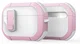 Dux Ducis PECP Apple AirPods Pro 1 / 2 Hoesje met Aluminum Haak Wit Roze
