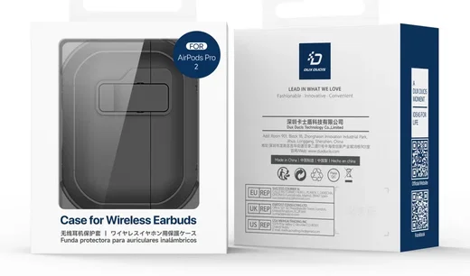 Dux Ducis PECP Apple AirPods Pro 1 / 2 Hoesje met Aluminum Haak Wit Roze afbeelding 10